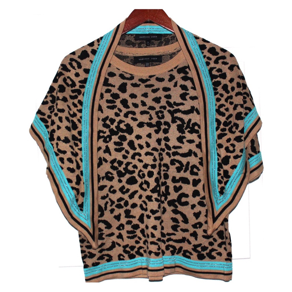 2 Piece Cheetah Print Sweater